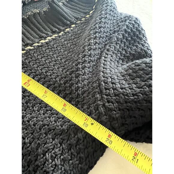 Ruby Road Sweater Cardigan-Women's Large/ Ex-Large- Black w/ Gold Trim - Picture 11 of 12